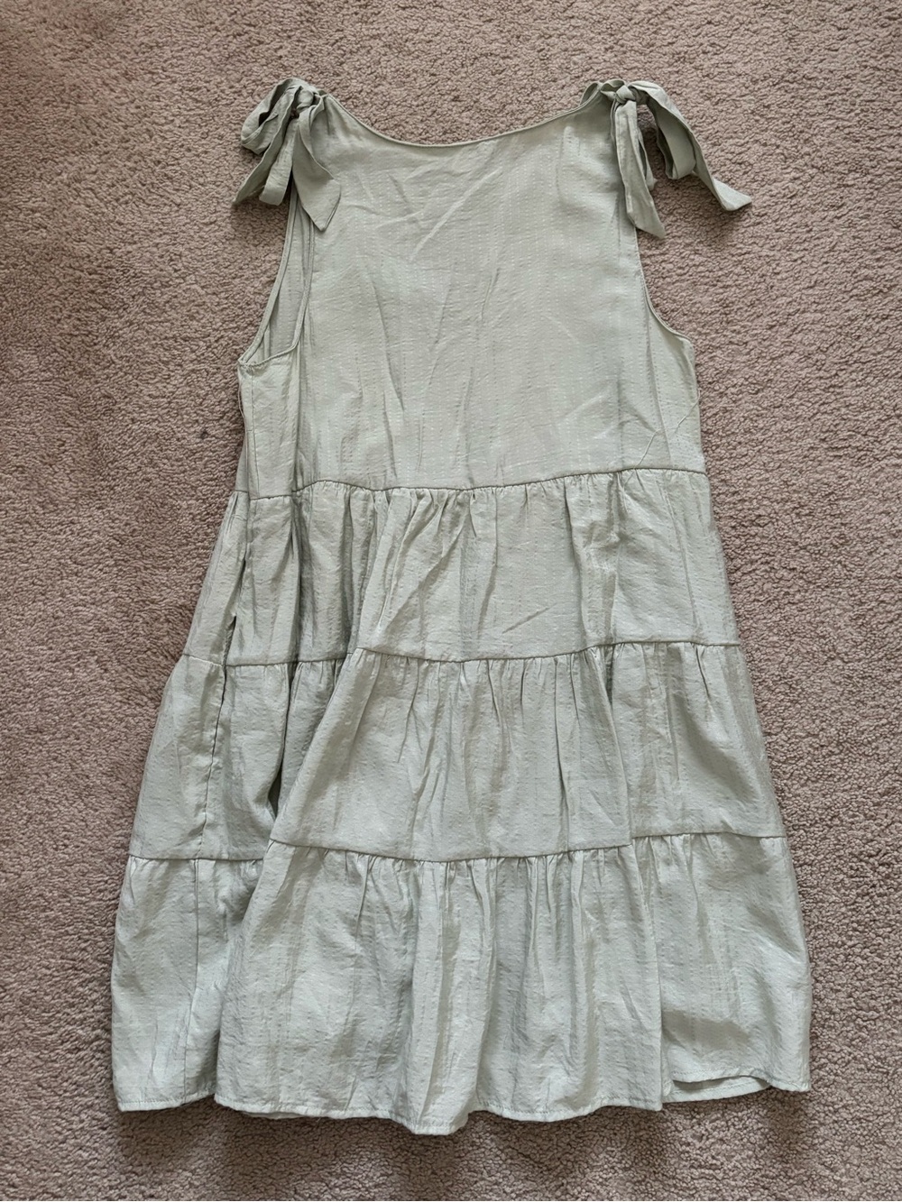 Blu Pepper Women’s Ruffle Sundress Green - Picture 2 of 5